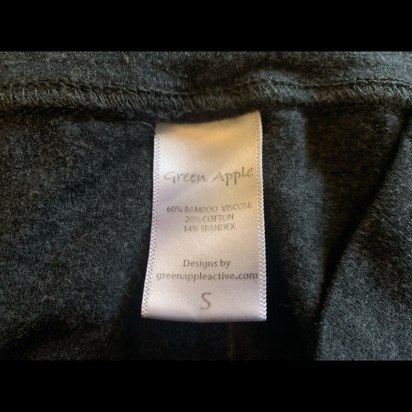 🔥GREEN APPLE bamboo cropped leggings - Picture 3 of 8